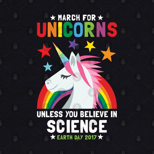 March For Unicorns Unless It's Science by Pushloop